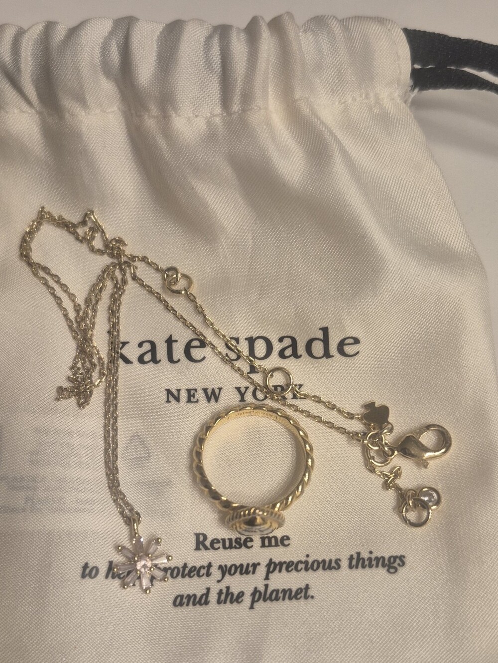 Ring And Necklace Both Kate Spade.